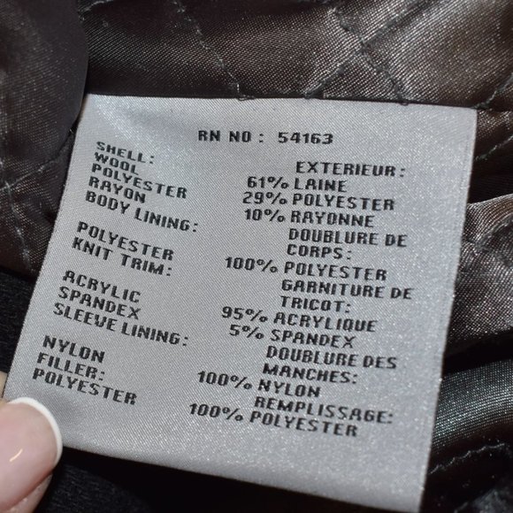 Andrew Marc New York Black Wool Blend Zip & Button Front Ribbed Knit Coat - Picture 7 of 9